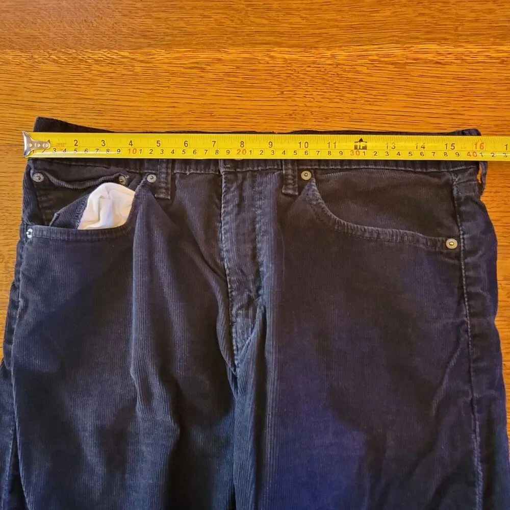 Levi's 508 Corduroy Jeans Dark Blue Straight Fit 32x32